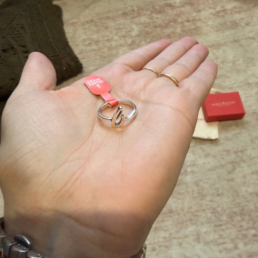 James Avery Silver Script Initial Ring - image 2